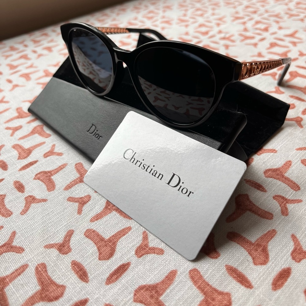 Christian Dior DIORAMA 7 Cannage (26 SKU) Black/Rose Gold Sunglasses